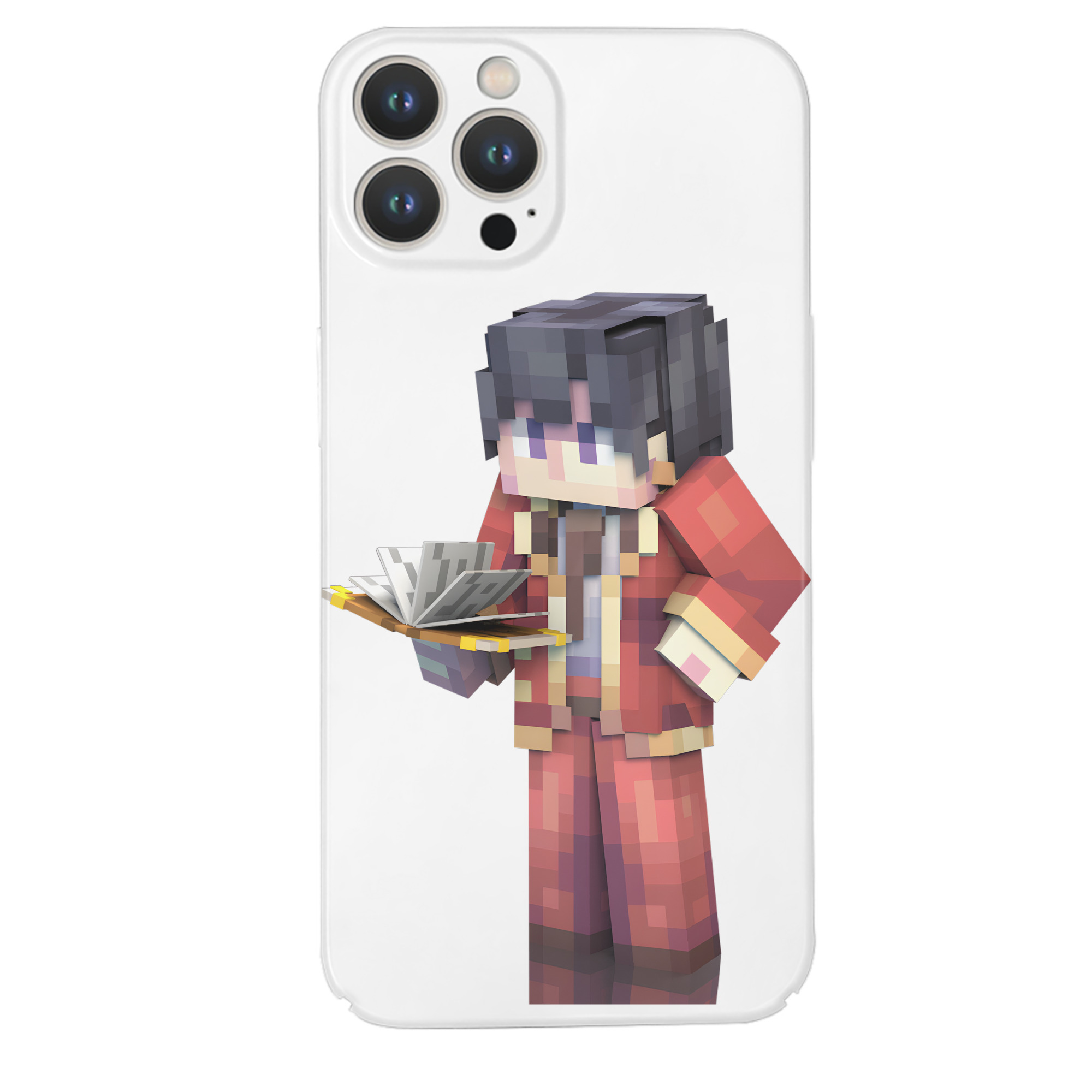（画像用） マインクラフト ブロックの世界 Minecraft MC Block world 【iPhone 14シリーズ対応】ハードケース